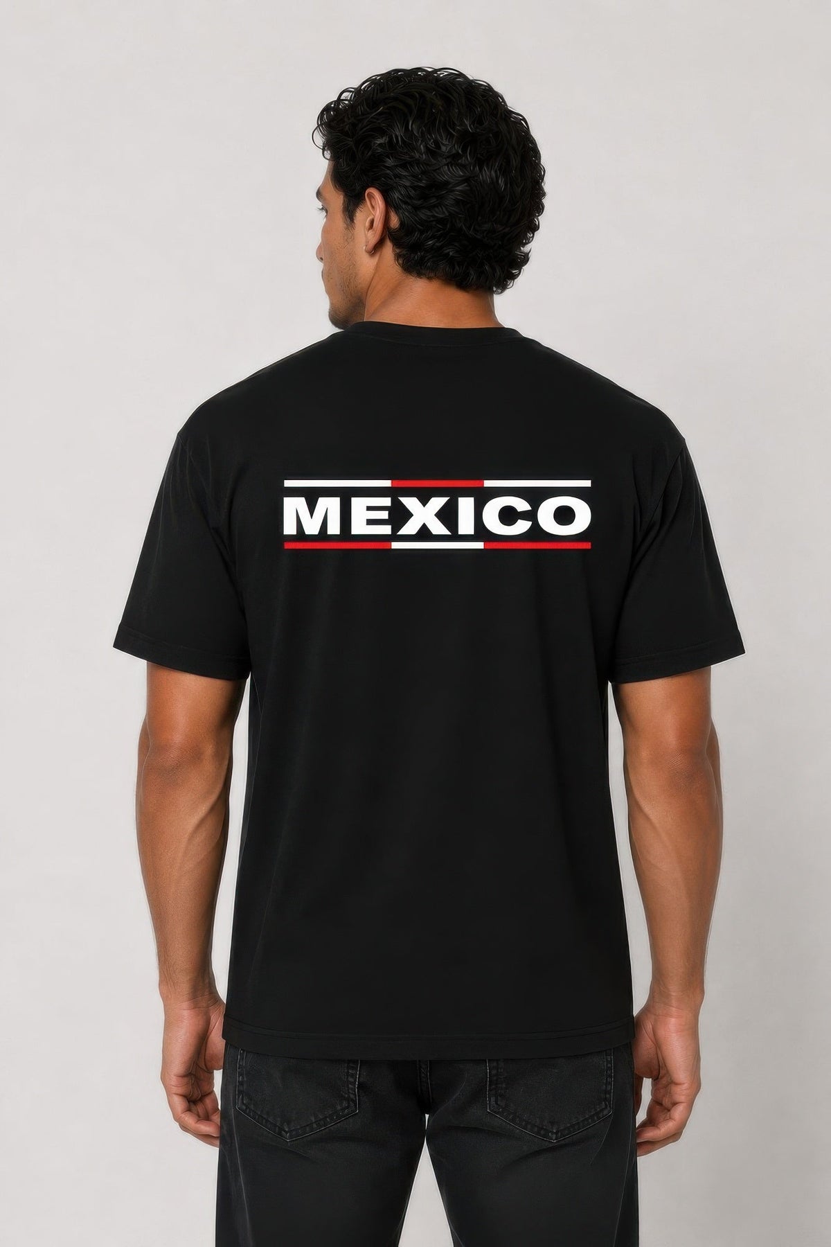 Mens Mexico Print Ring-spun Cotton T-shirt