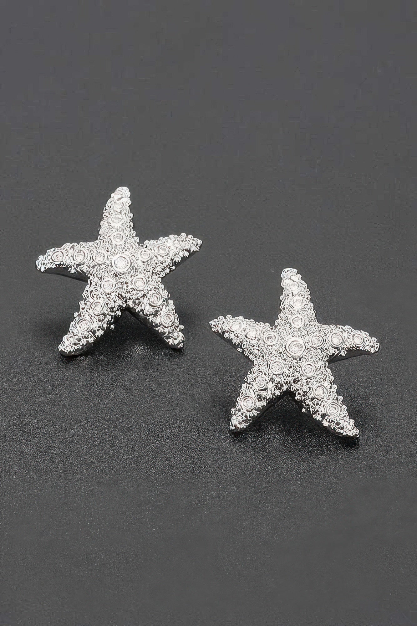 Crystal Starfish Stud Earrings
