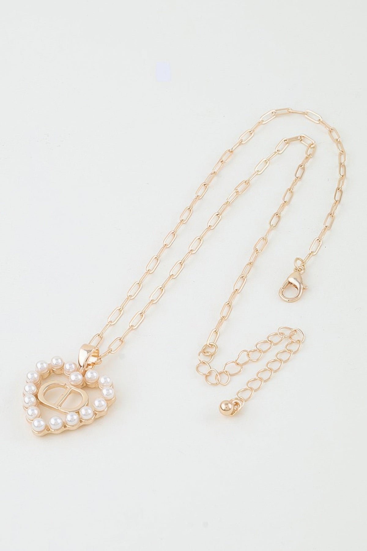 Hammered Jewel Teardrop Necklace