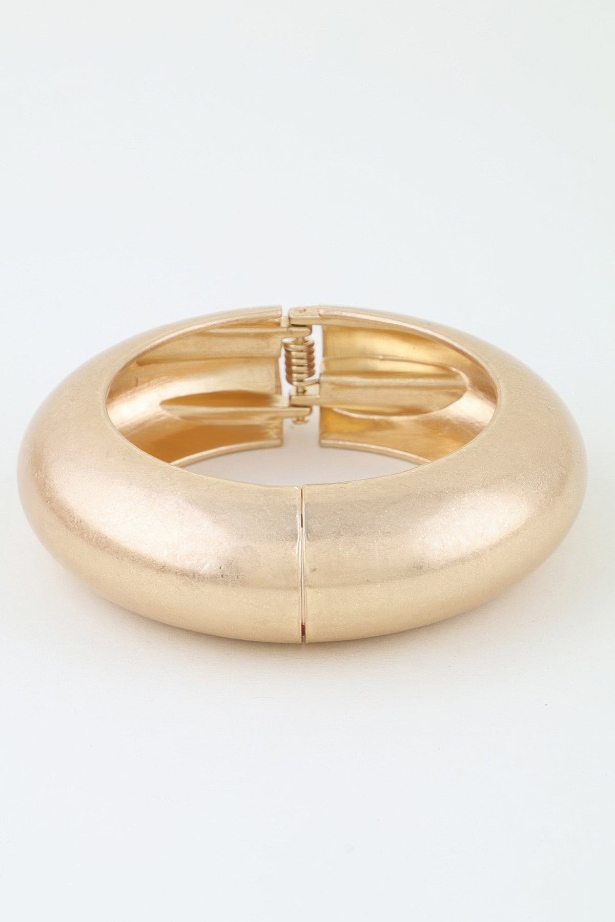 Hammered Matte Dome Cuff Bracelet