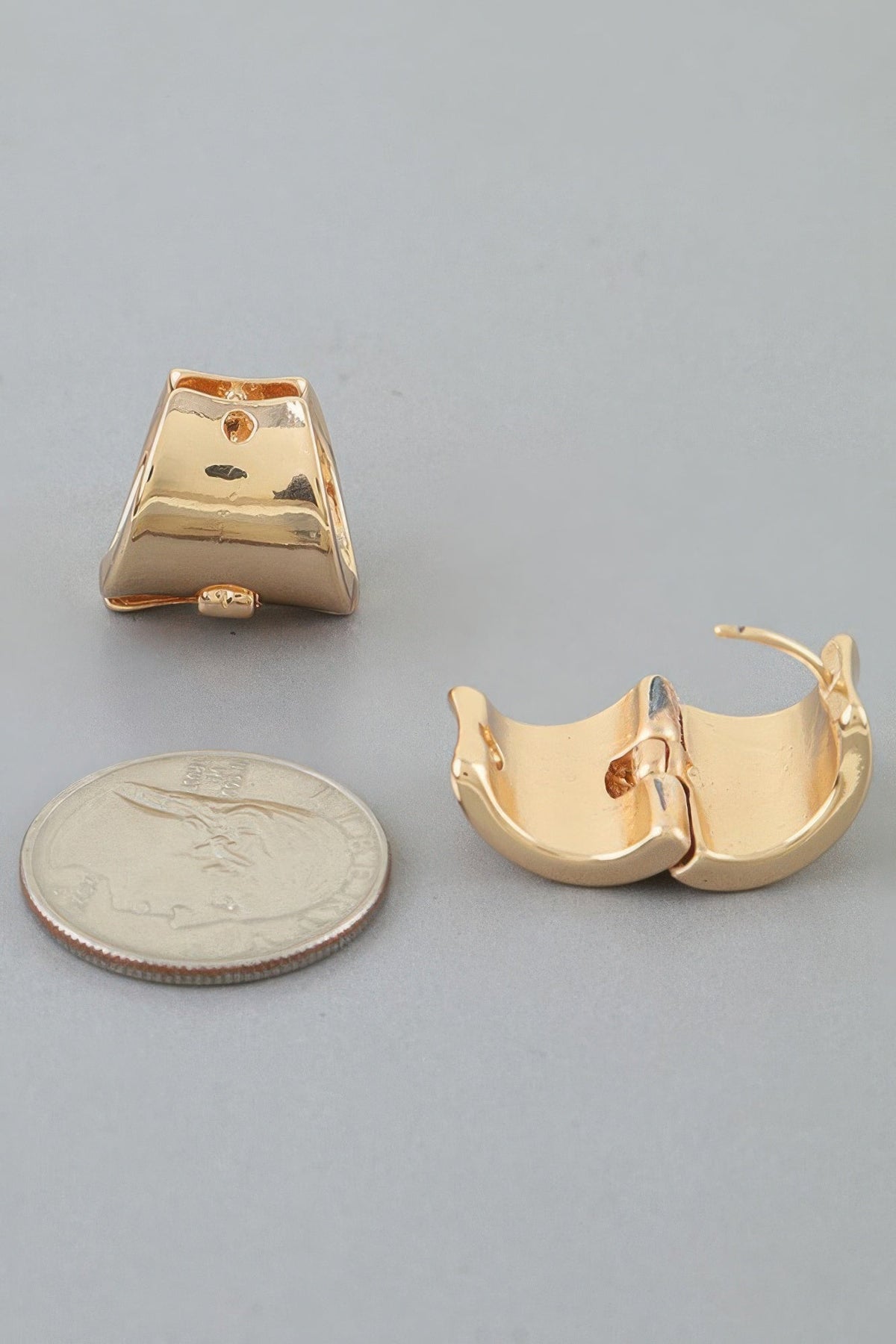 Modern Wide Cuff Hoop Earrings