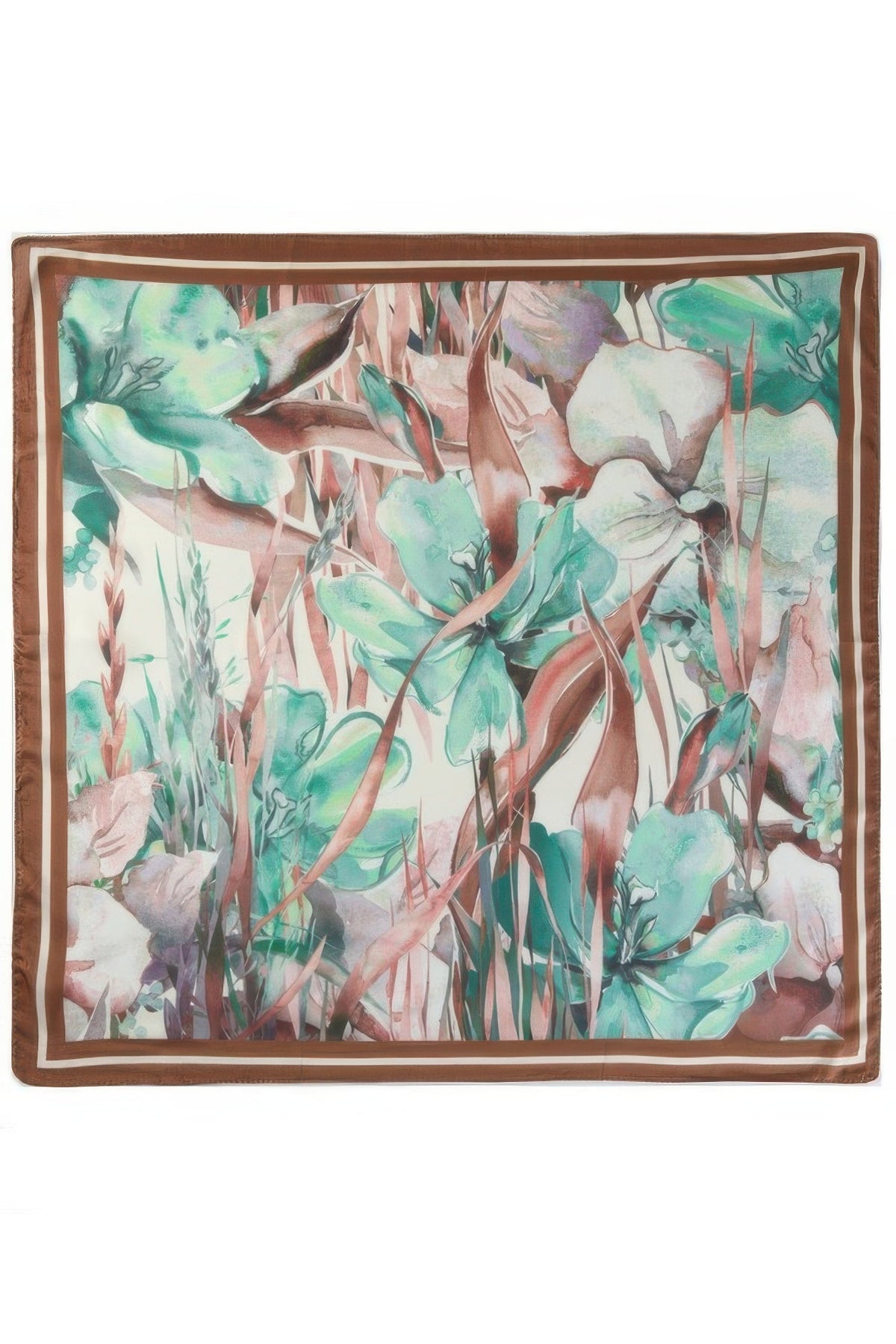 Watercolor Tulip Meadow Print Bandana