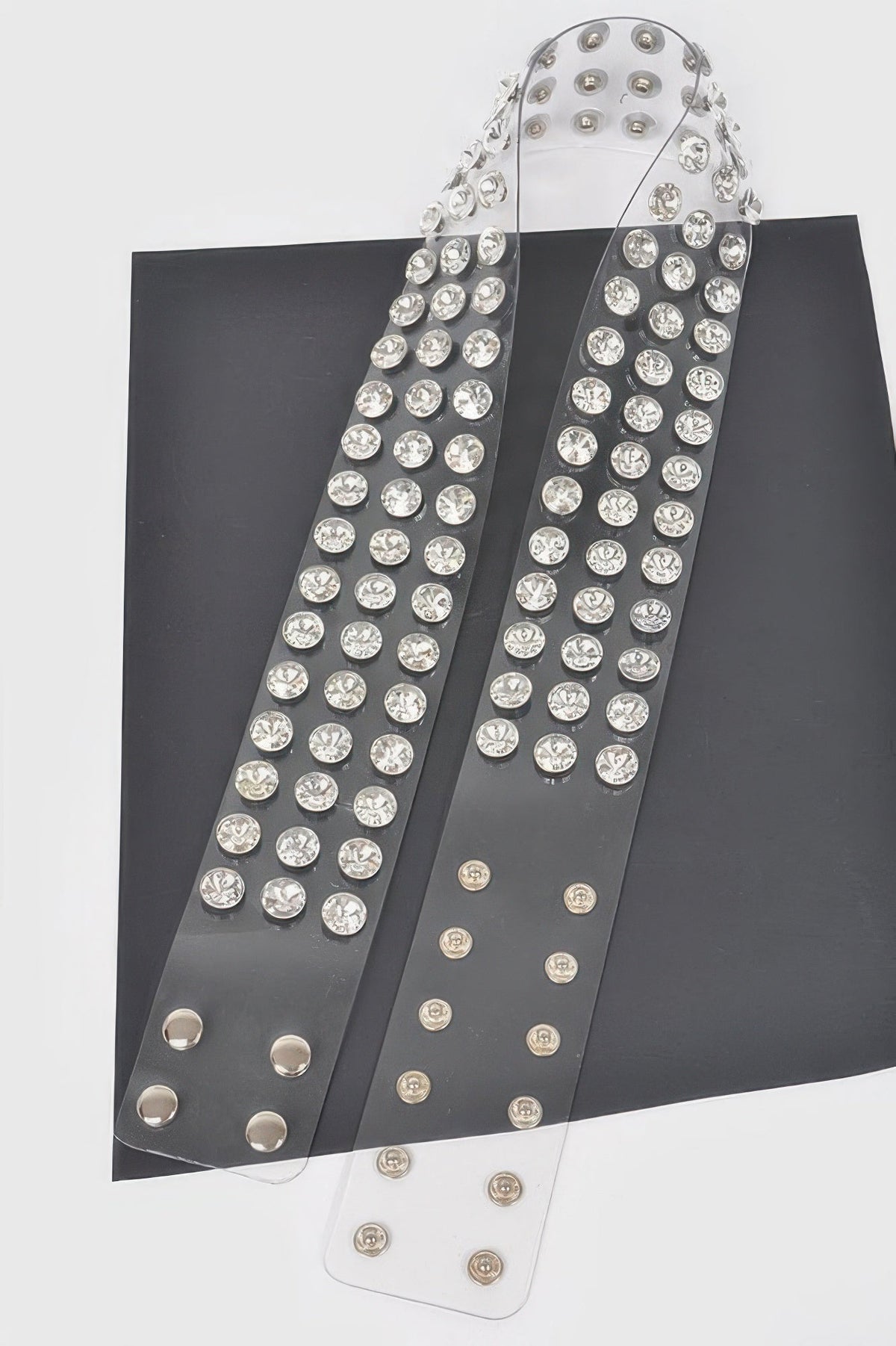 WOMEN'S BELT CHELSEA Clear Large Stone BYMANYC ® New York