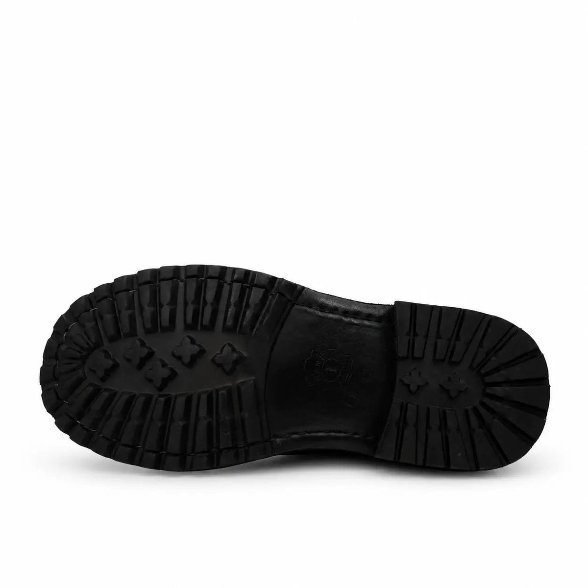 Black Plain-Toe Cow Leather Ankle Boots