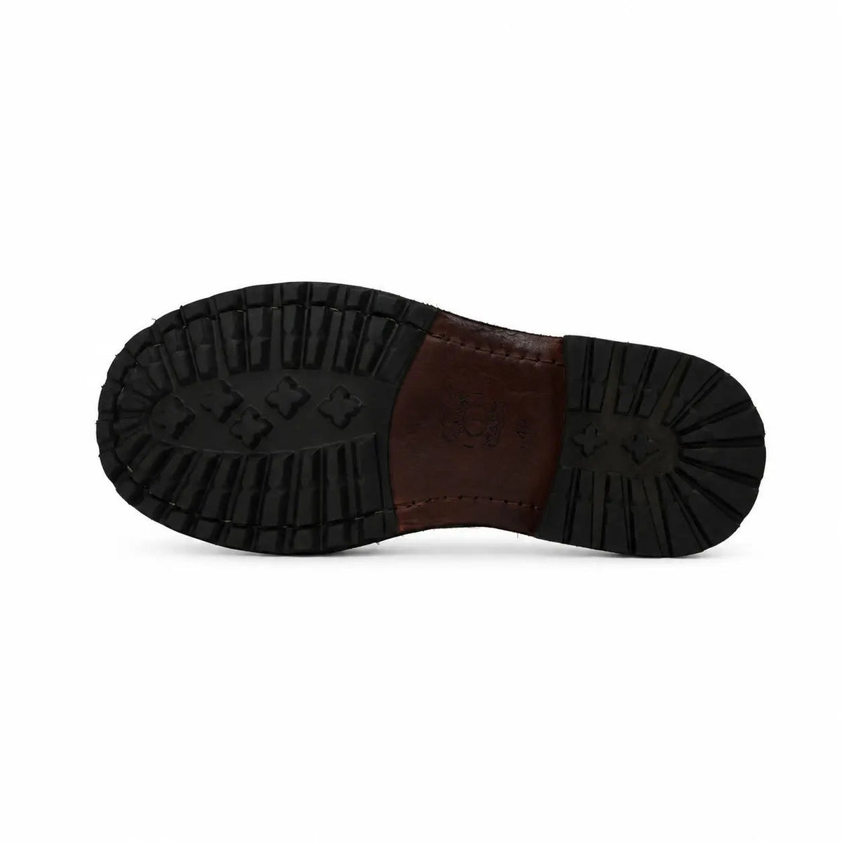 Brown Wingtip Cow Leather Derby Shoes