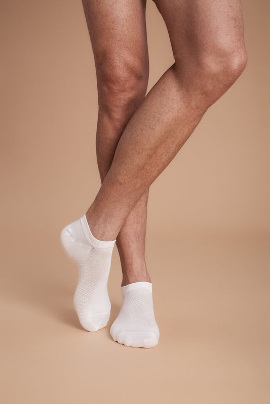 6-Pack Men's Antibacterial Massage Ankle Socks