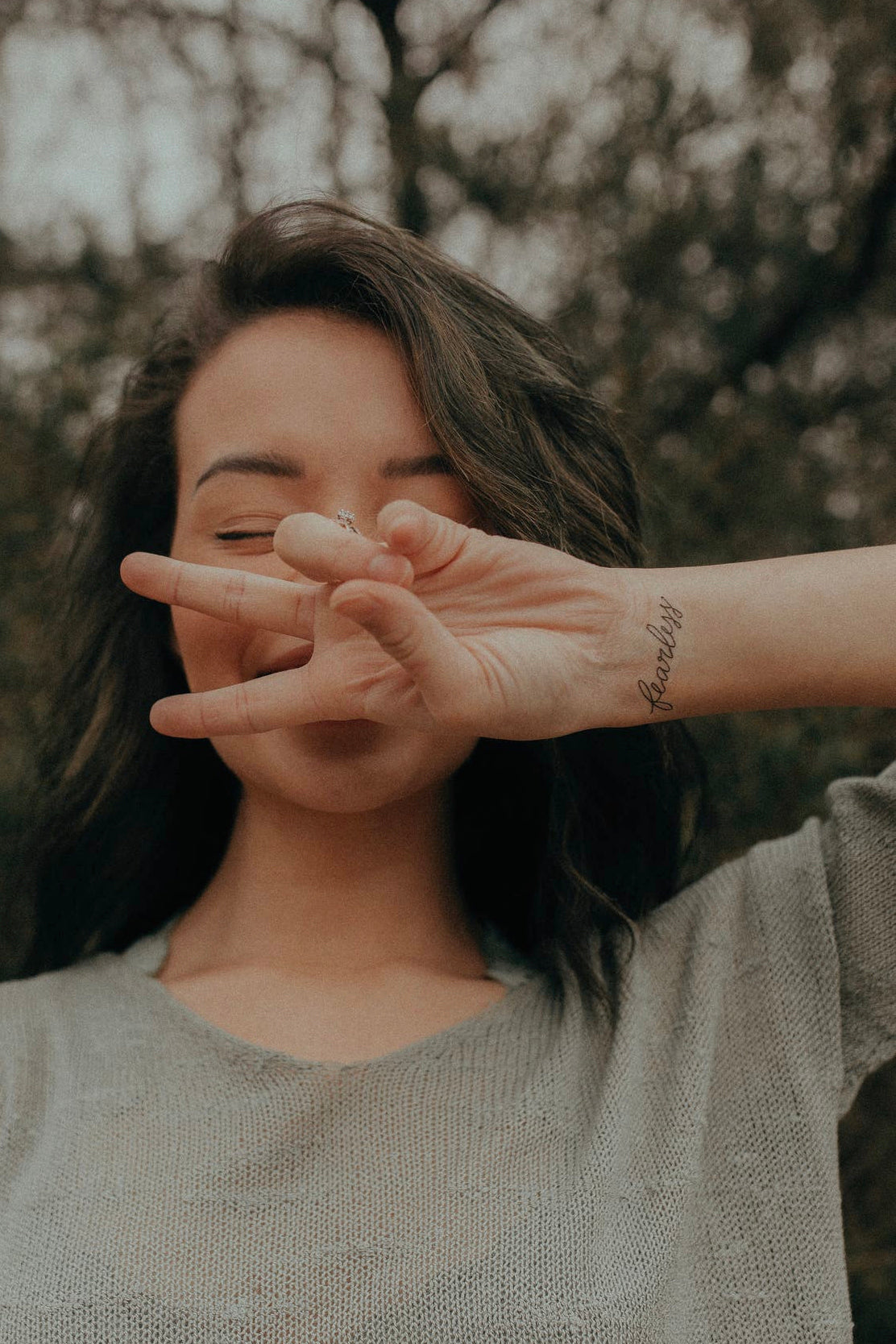 Words For A Season Temporary Tattoo FEARLESS **FINAL SALE**