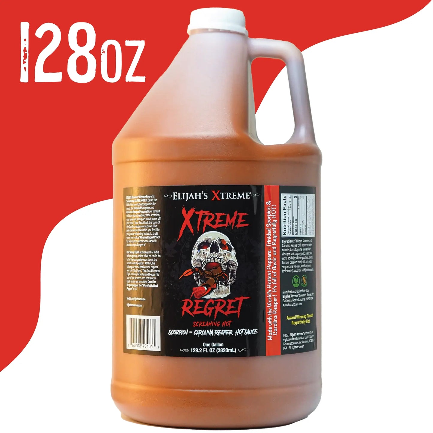 Salsa picante Xtreme Regret Galón (128 oz)