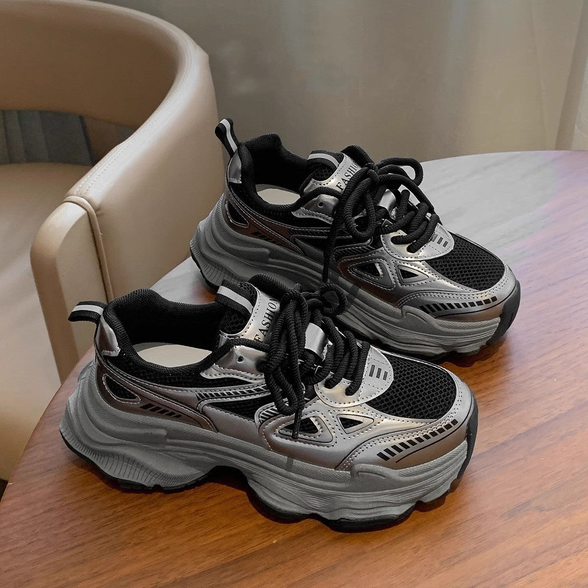 Platform Mesh Elevator Shoes