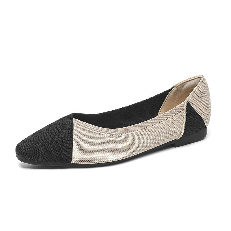 Women's Flying Woven Knitted Flats