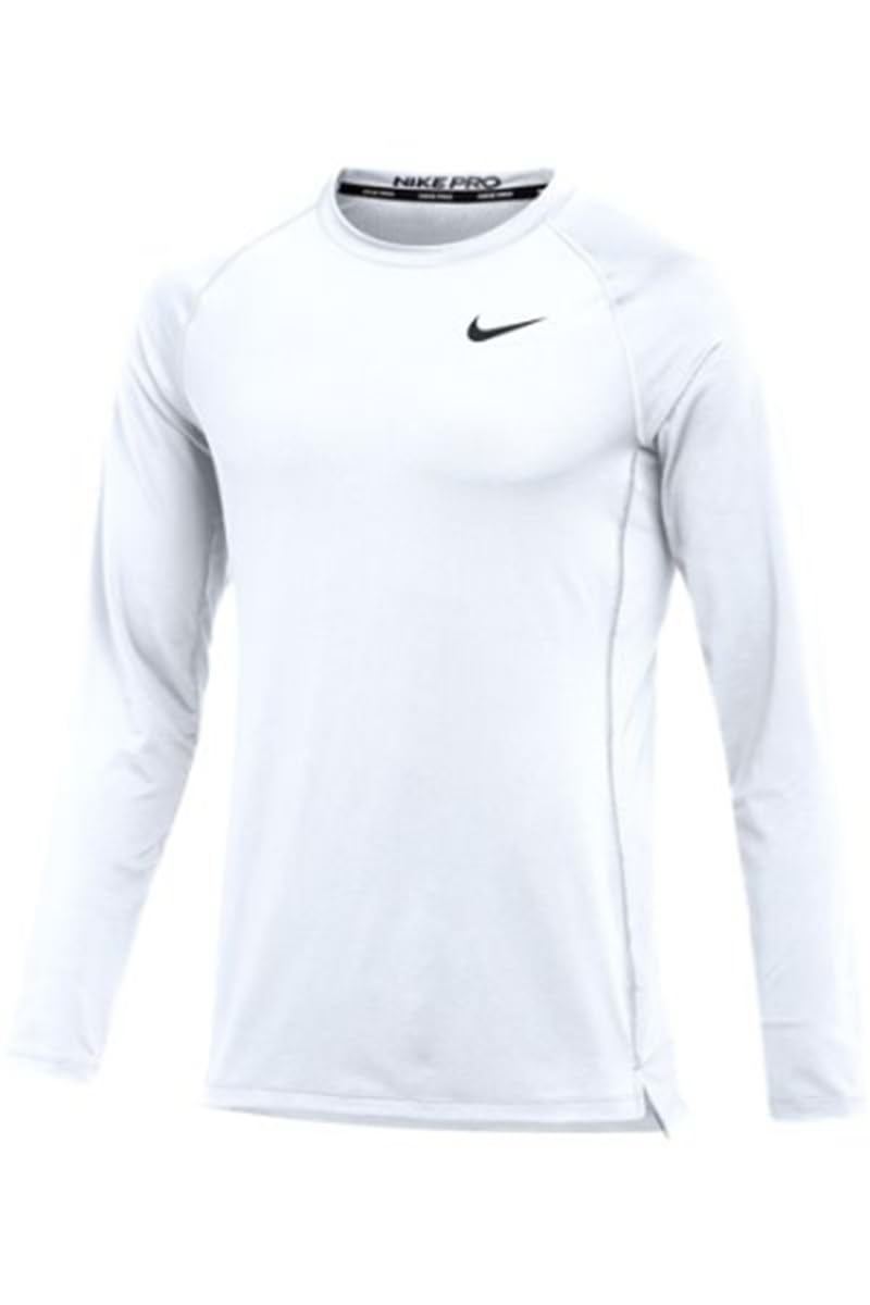 Nike Mens Pro Slim Long Sleeve Training Top (Small White)