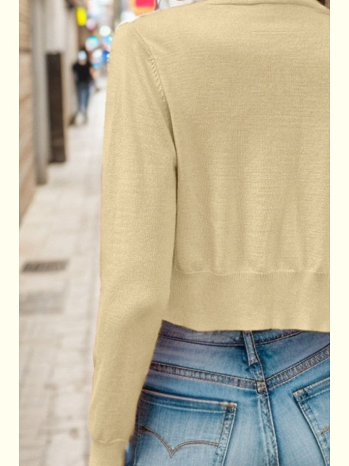 Women Button Up Long Sleeve Cardigan Sweater