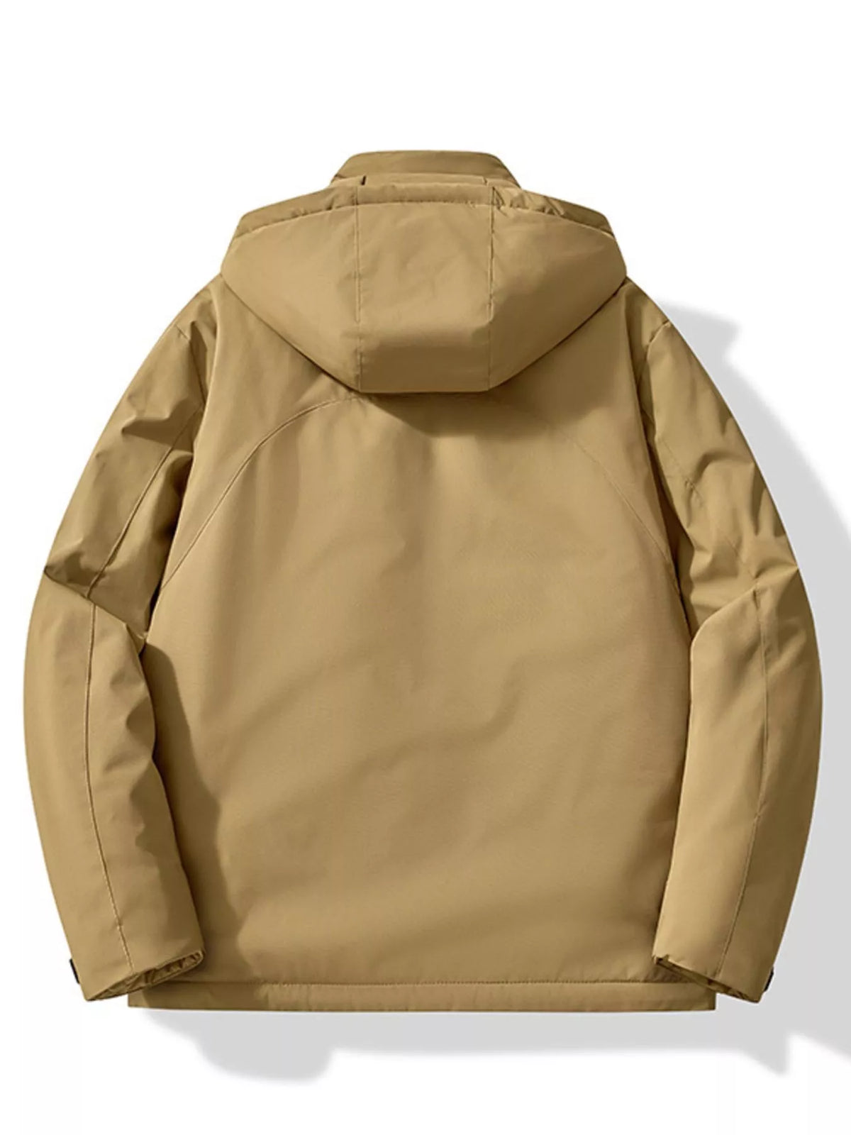 Men's Plus Size Zip Up Hooded Windproof Jacket
