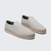 Round-Toe Woven Slip-On Flats