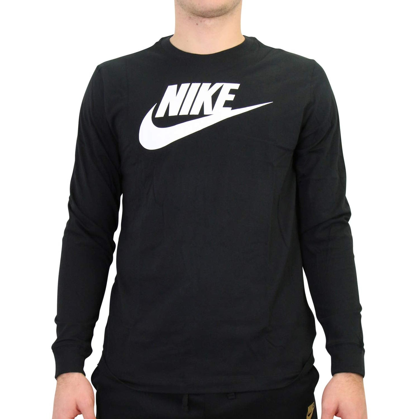 Nike Mens NSW Long Sleeve TEE ICON Futura T-Shirts CI6291-063 Size M