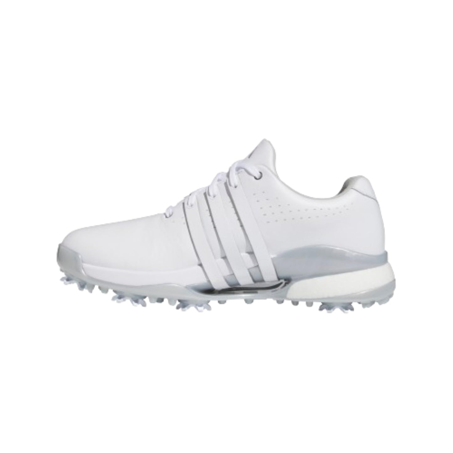 adidas Womens Tour360 24 Golf Shoes Footwear White/Core Black/Silver Metallic 7