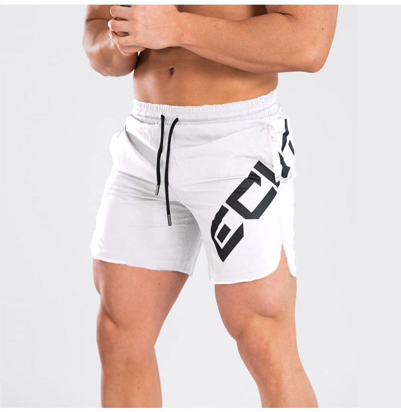 Elastic Thin Training Running Men's Casual Quick-drying Knee Length Summer Sports Shorts