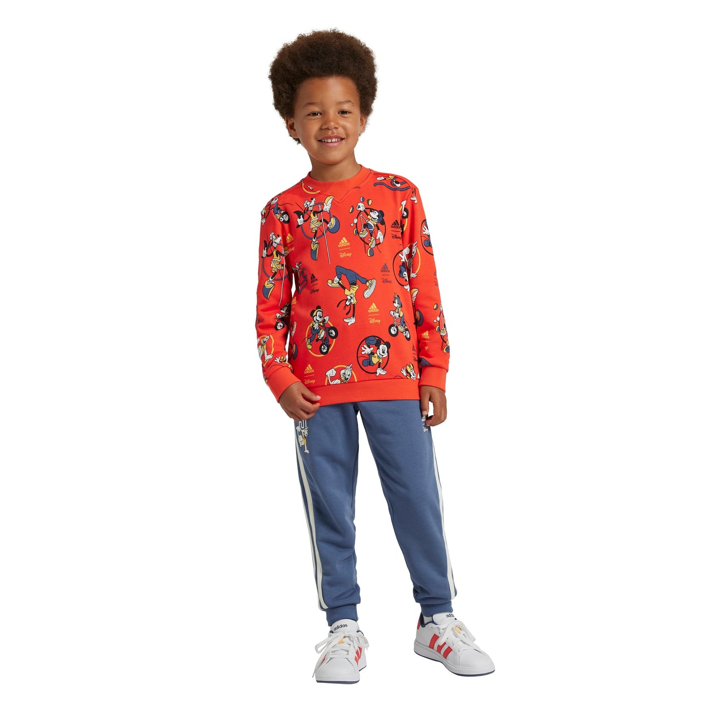 adidas Unisex Kids Disney Mickey Mouse Jogger Set Bright Red/Multicolor