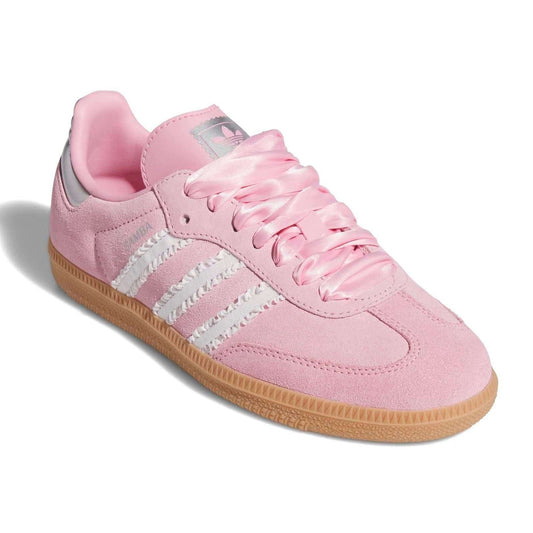 Adidas Samba OG Pink Ribbon Ruffle Stripe Silver (GS)