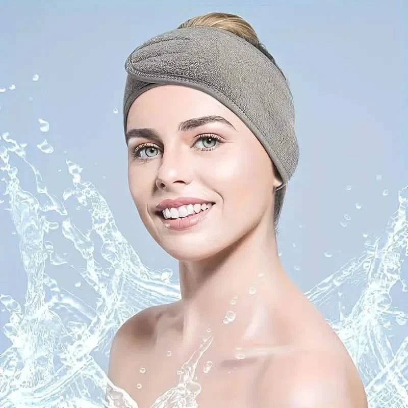 Adjustable Women's Headband - Soft, Non-Slip, Ideal for Makeup, Face Washing, Yoga, and Running