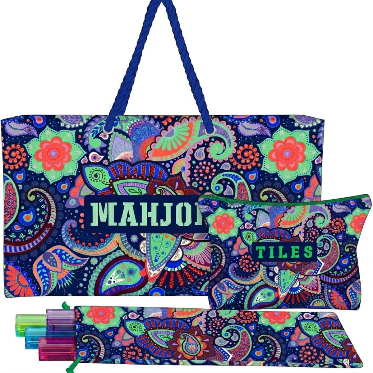 Multi-Functional High-Capacity Mahjong Bag Set