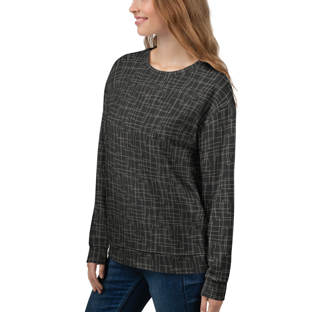 Architectural Silence Sweatshirt | Minimalist Geometric Unisex