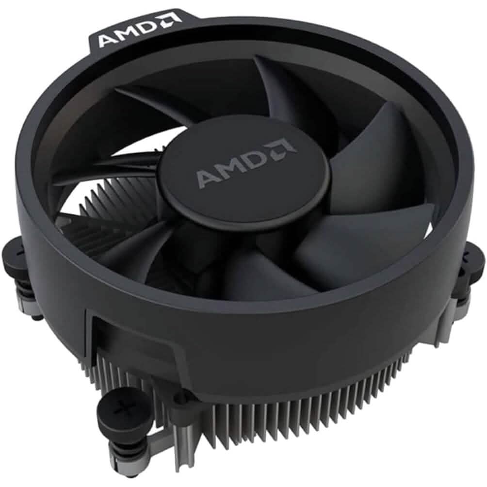 AMD Wraith Stealth Socket AM4 4-Pin Connector CPU Cooler with Aluminum Heatsink & 3.93-Inch Fan (Slim) (Refurbished)