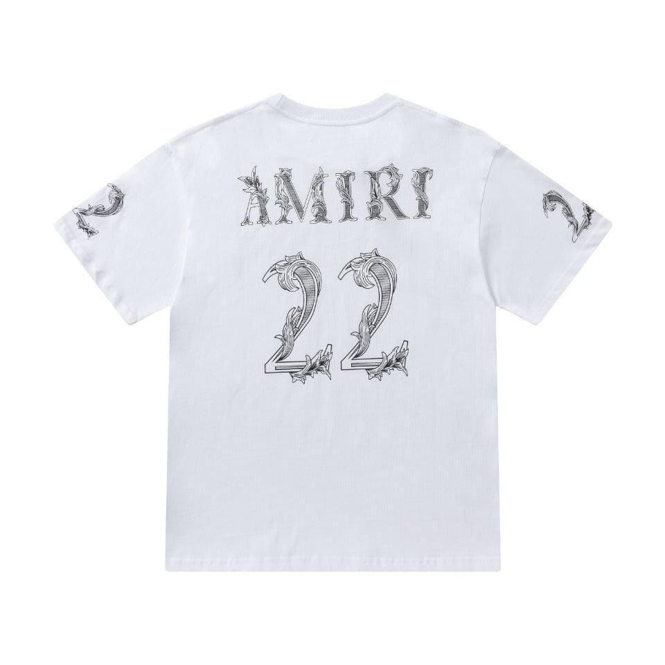 Amiri 22 White T-Shirt Without Collar