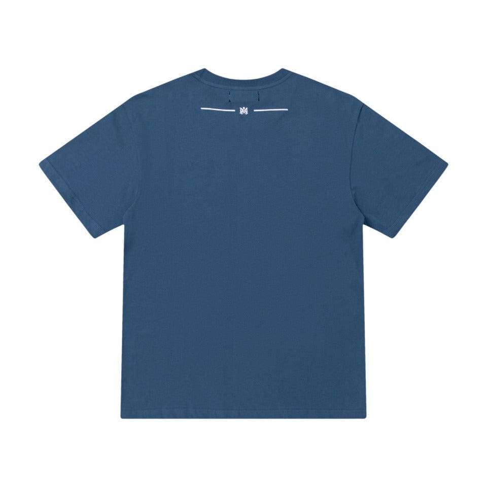 Amiri Blue T-Shirt Without Collar