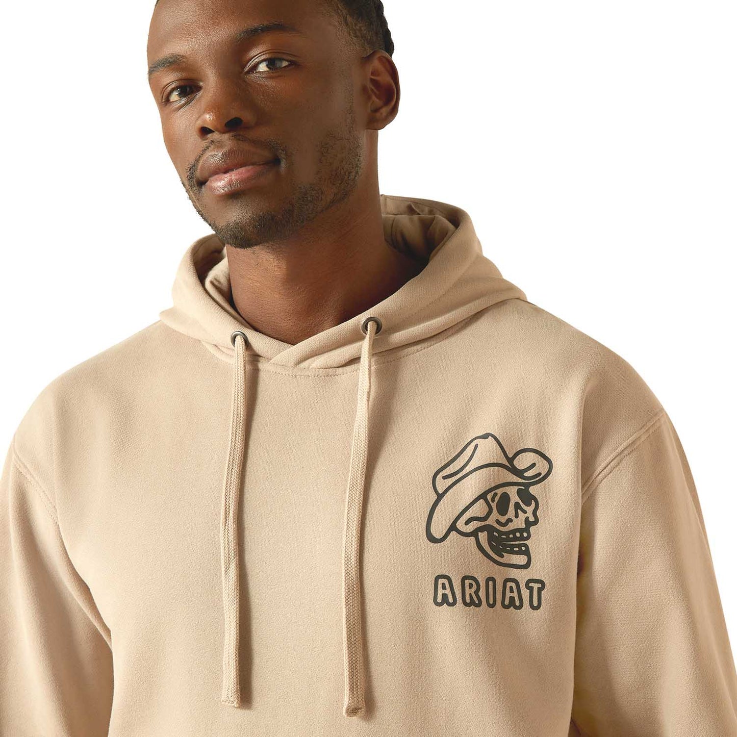 Sudadera con Capucha Gráfica para Hombre Ariat Drinking Buddies – Ajuste Relajado de Forro Polar Cepillado