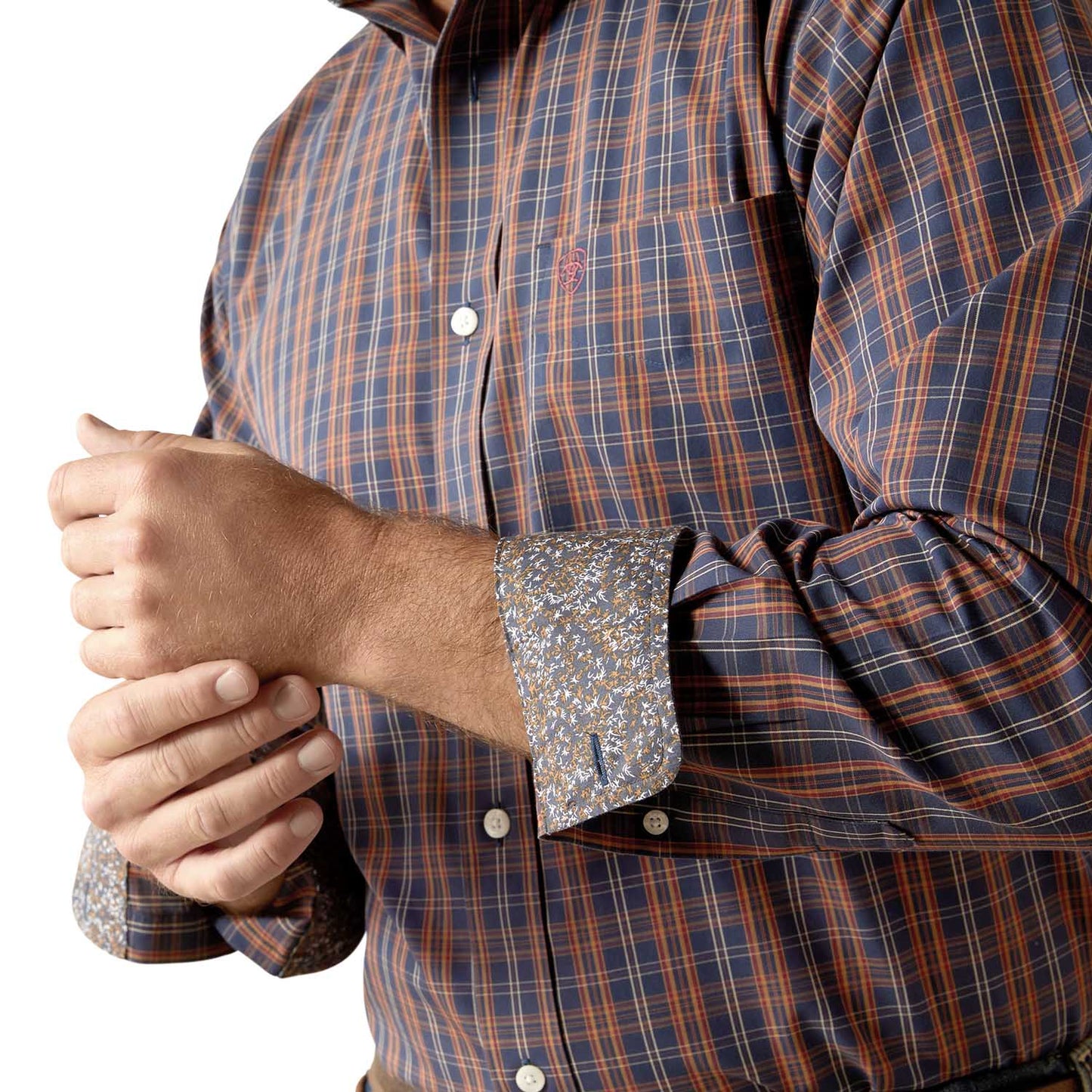 Camisa de manga larga Iker de Ariat para hombre, sin arrugas