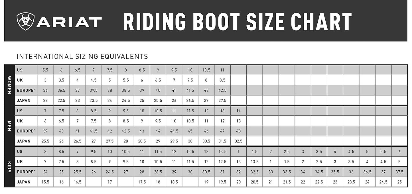 Bota Ariat Scout Zip Paddock, Adulto, Negro