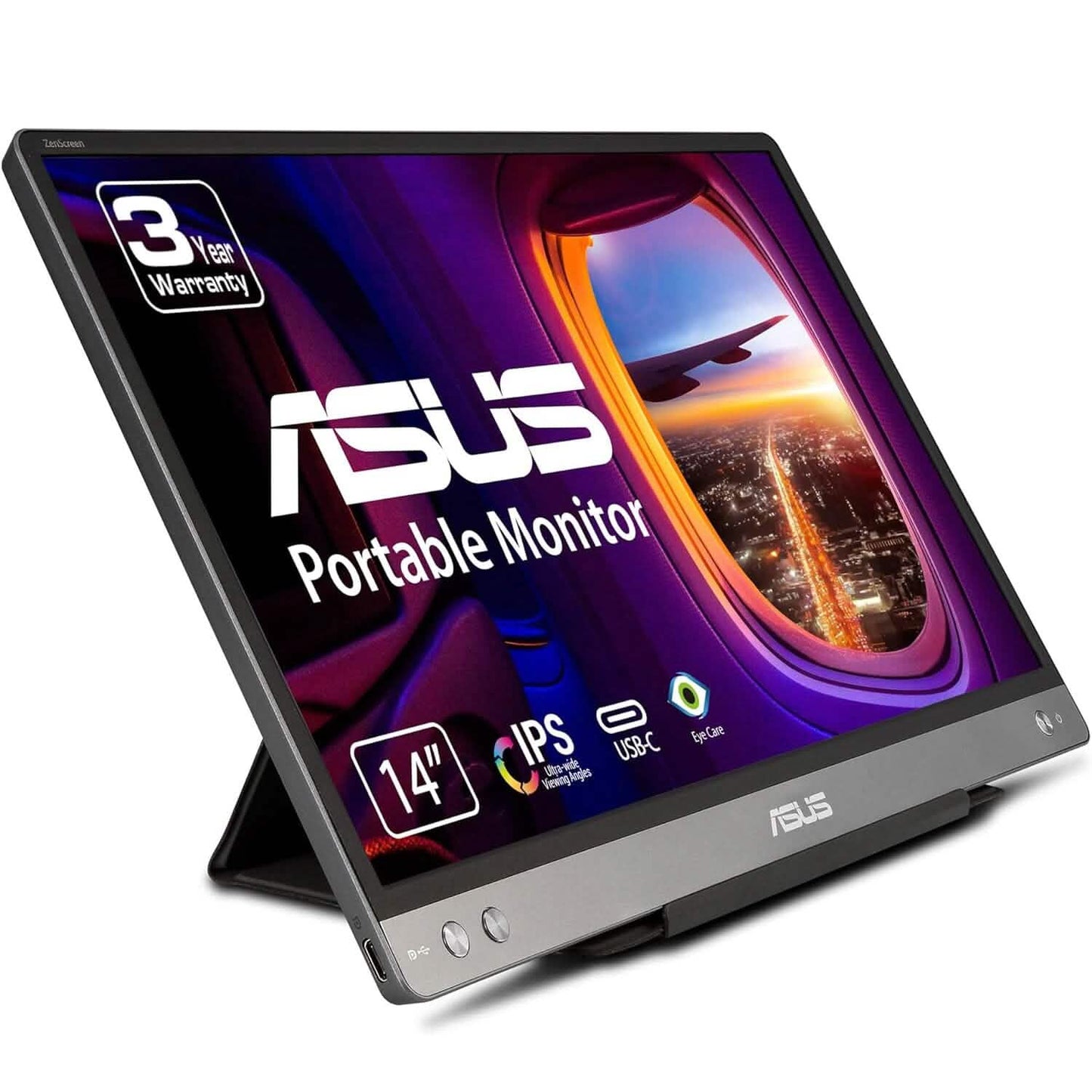 ASUS ZenScreen MB14AC 14” Portable USB Monitor (Refurbished)