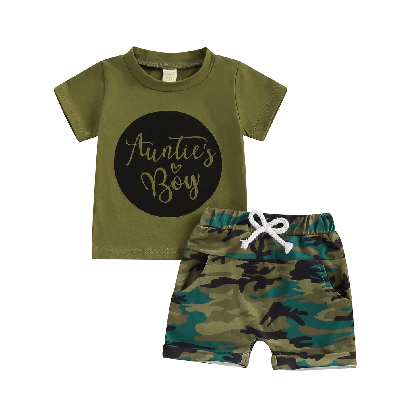 Aunties Baby Boys Summer Camouflage Outfit Set | 2-3 Years - # BAAA51210070