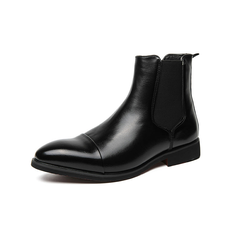 Men's British Fashion High Top Casual Chelsea Boots