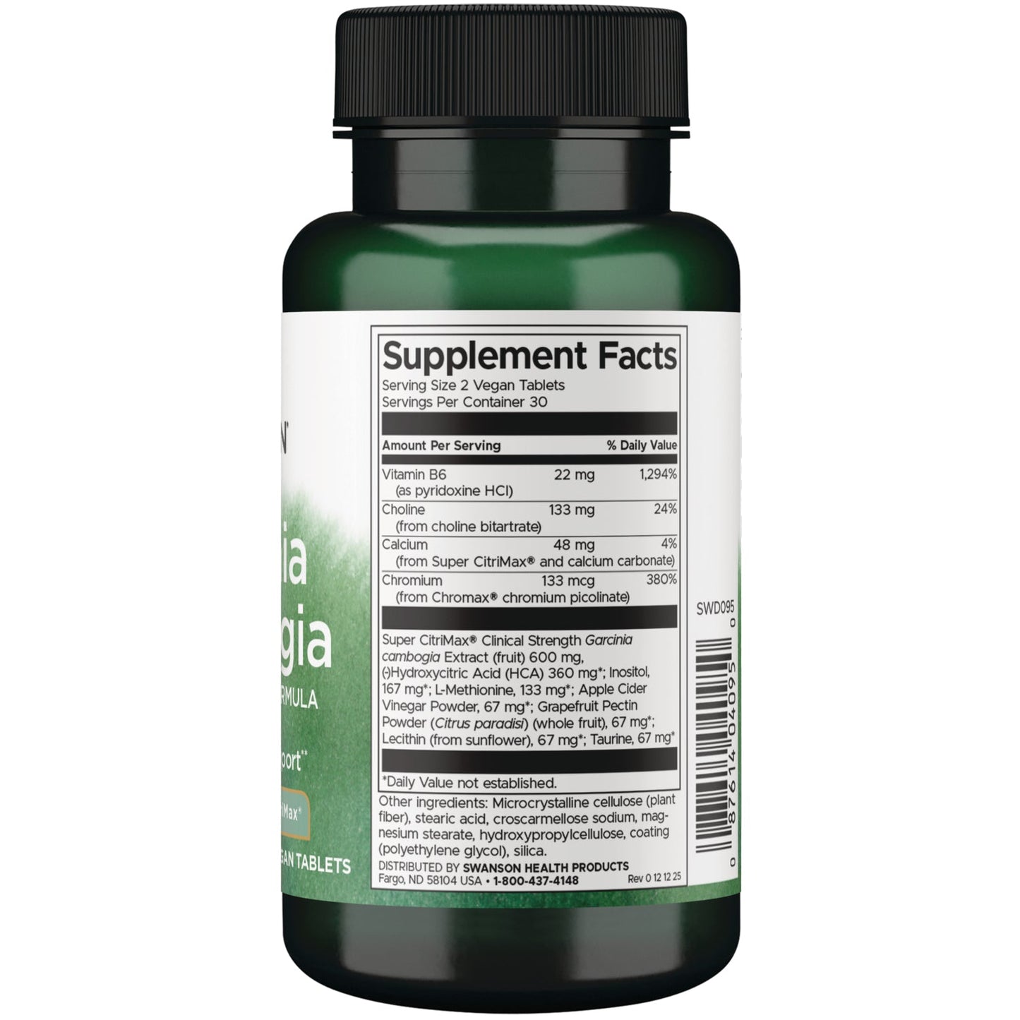 Garcinia Cambogia Comprehensive Formula - Featuring Super CitriMax