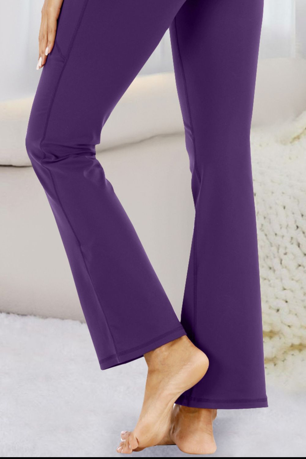 Pantalones deportivos de talle alto con bolsillos