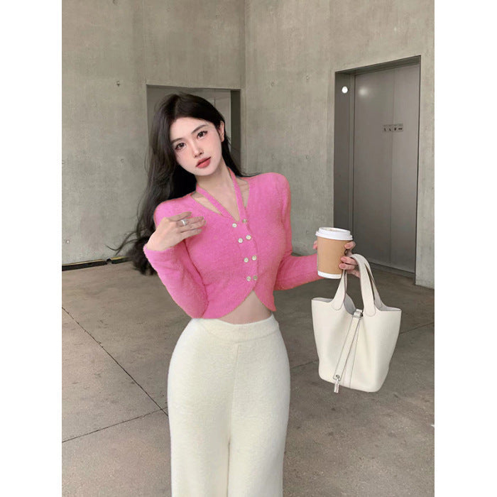 Knitted Cardigan Sweater Outer Tops Women