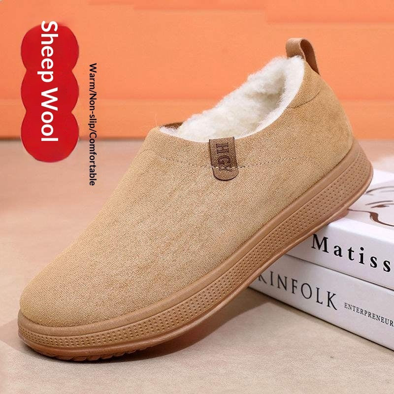 Fleece-Lined Merino Wool Slip-On Boots