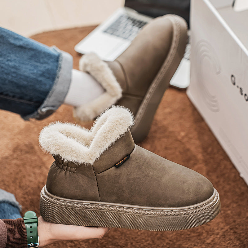Unisex Fleece-Lined Warm Outdoor Shoes