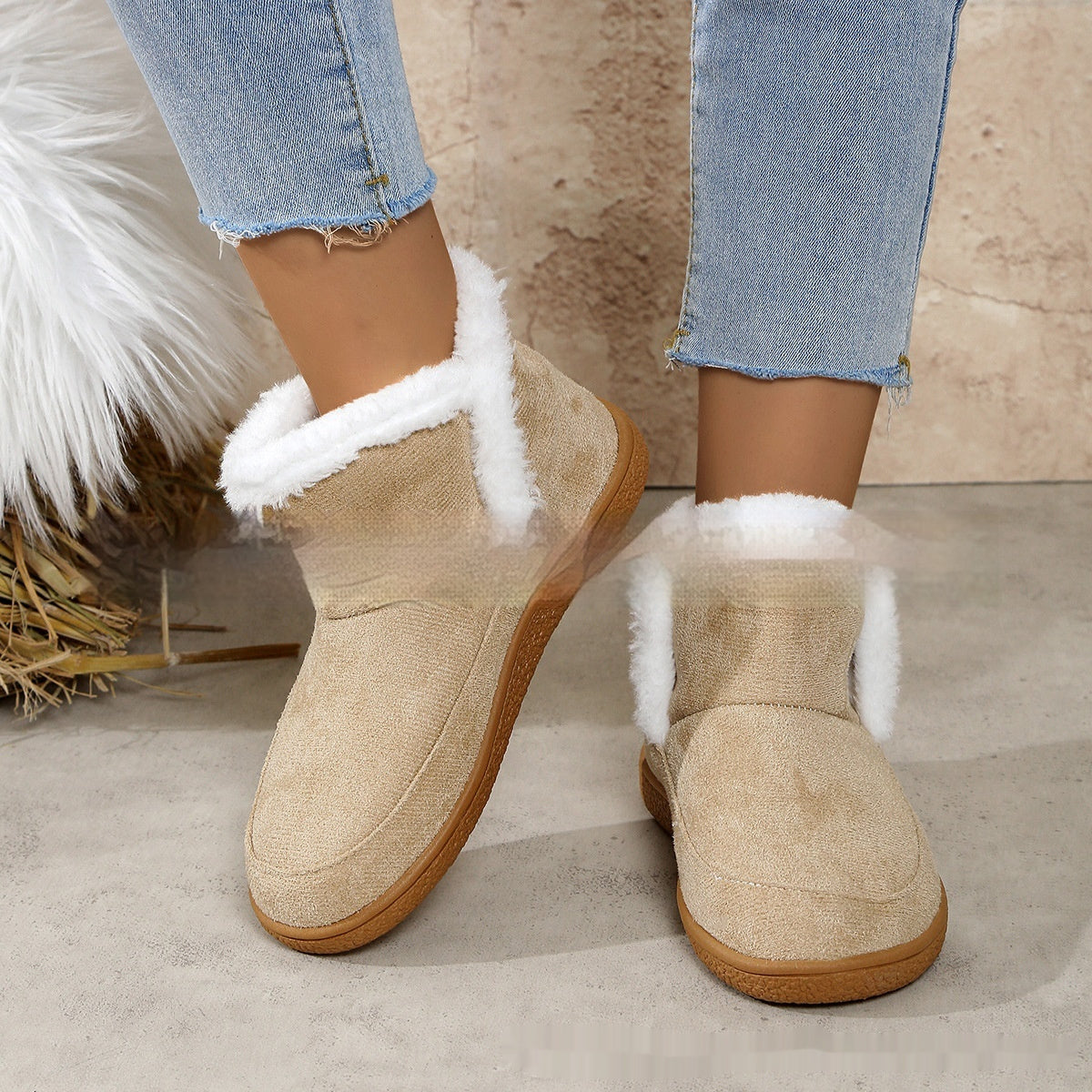 Insulated Cotton-padded Flats
