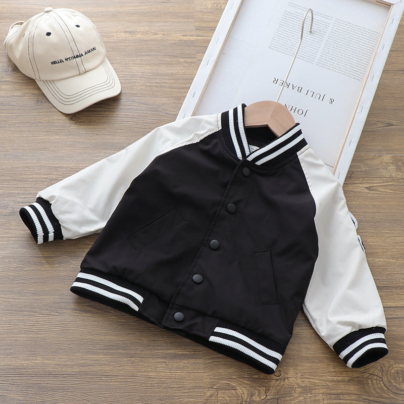 Baby Boy's Baseball Jacket | For Spring & Autumn - # BOAA12210003
