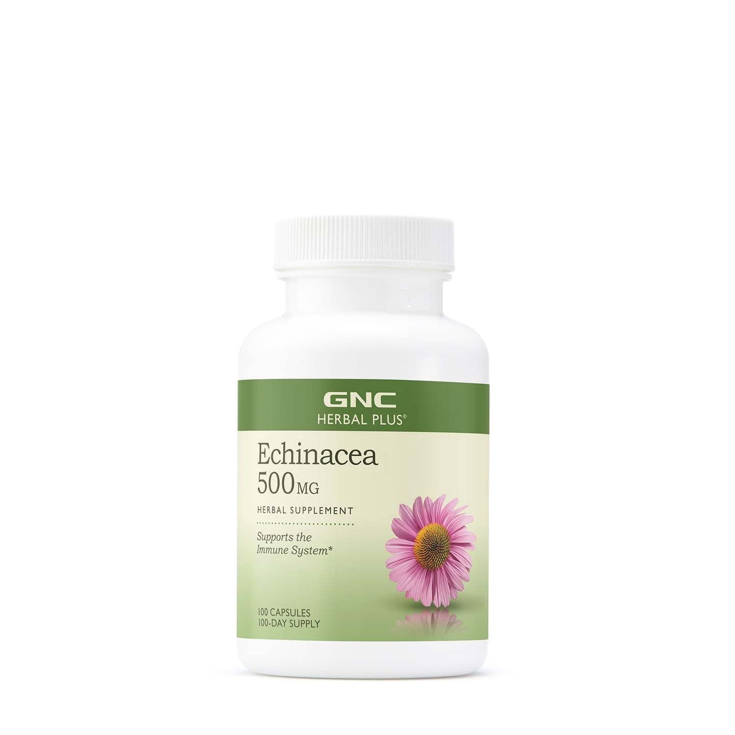 GNC Herbal Plus Echinacea Extract 500mg, 100 Capsules