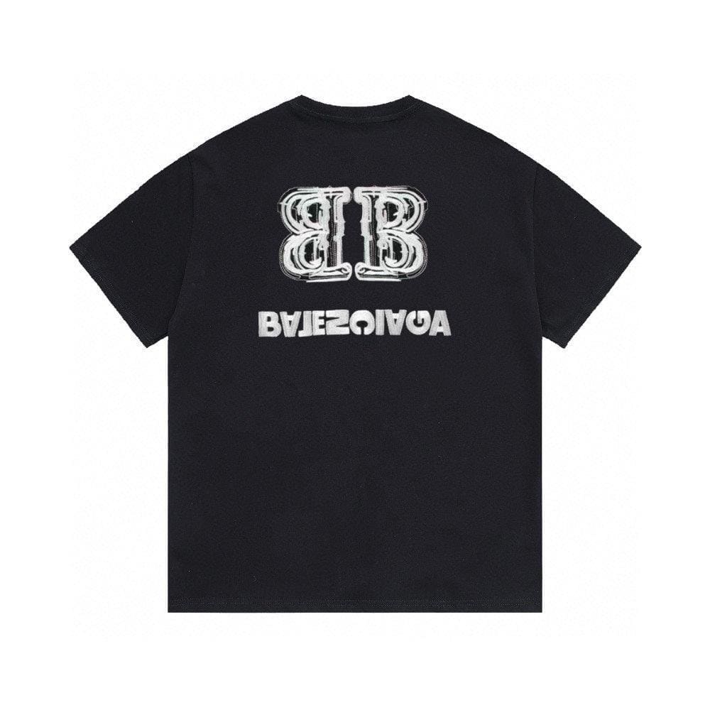 Balenciaga Black T-Shirt Without Collar
