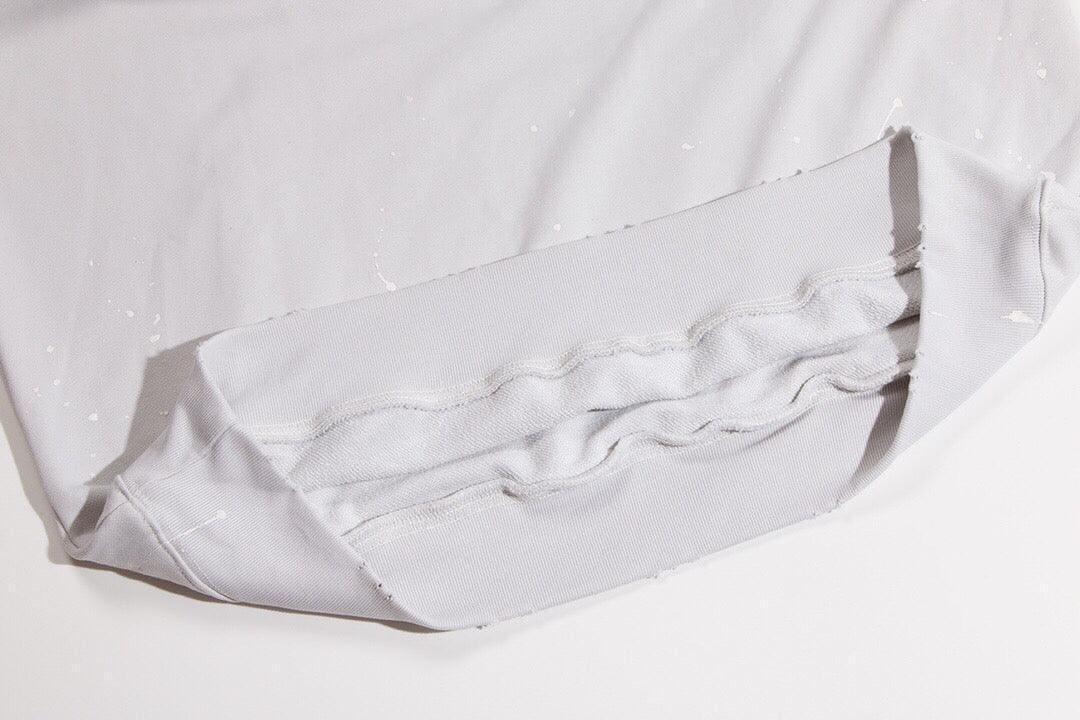 Balenciaga logo-print detail hoodie – White