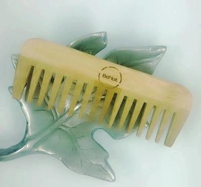 Bamboo Hair Comb 100 Percent Natural Wooden Detangler For Men Women Scalp Care