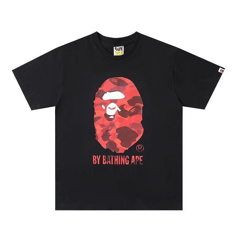 Bathing Ape Black T-Shirt without Collar