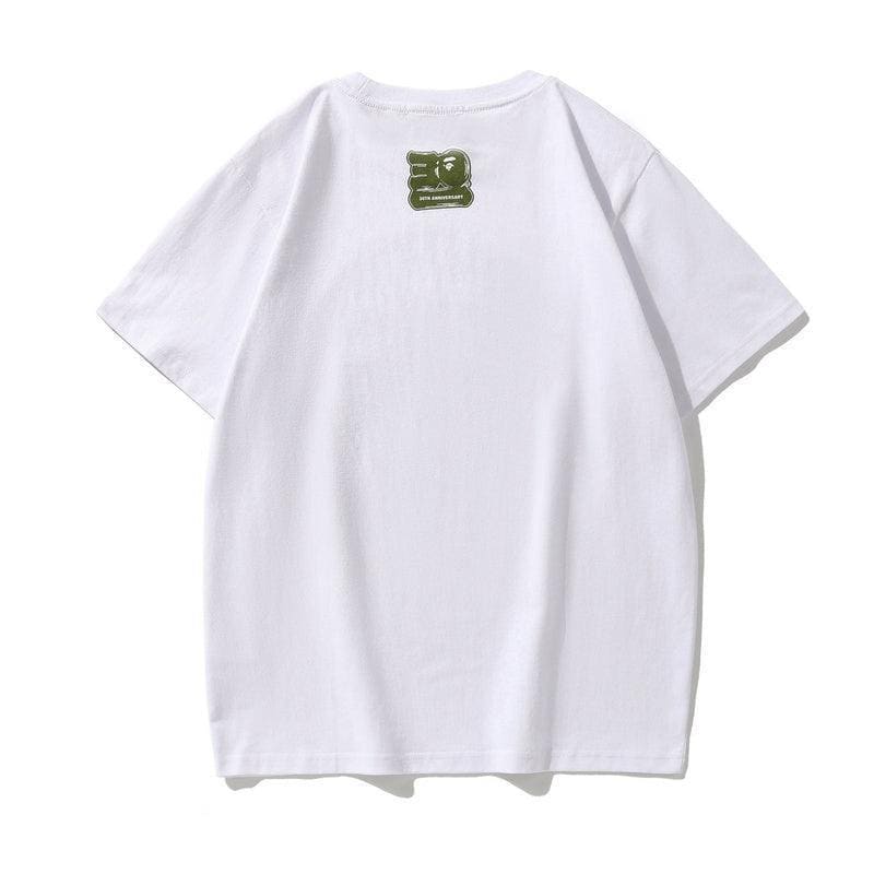 Bathing Ape White T-Shirt without Collar