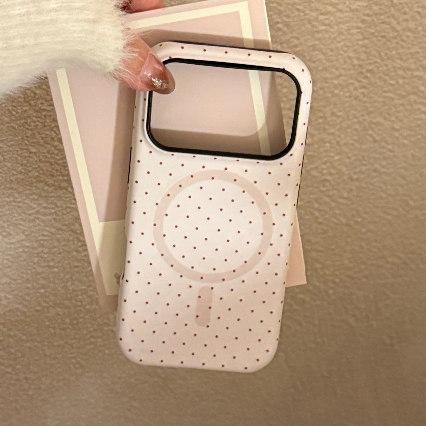 Pearl Bow Magnetic Holder Mobile Phone Case