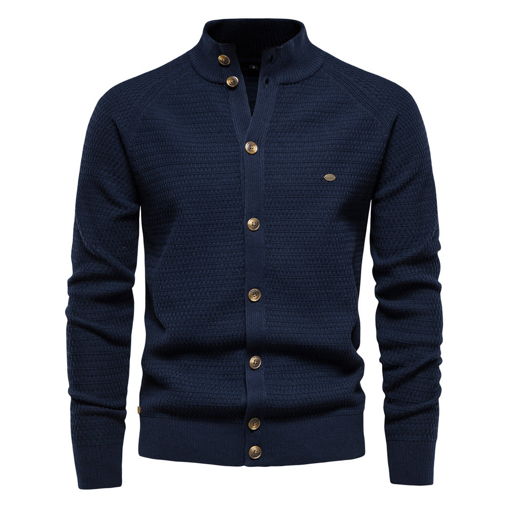 European And American Jacket Cross-border Foreign Trade Autumn And Winter New Cardigan Men's Sweater High Quality Business Sweater Knitted Sweater For Men